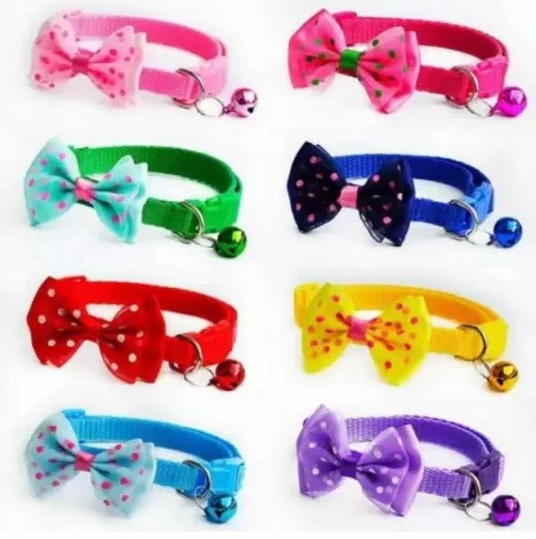Cat Collars with Bell and Bow - ACCESSORIES
