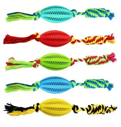 Dental Rugby Ball With Rope - ACCESSORIES