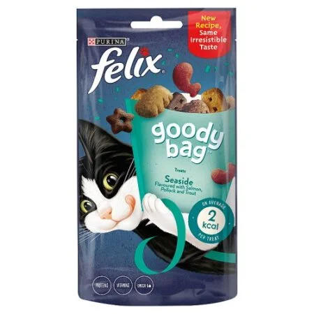 FELIX GOODY BAG SEASIDE [ SALMON,POLLOCK & TROUT FLAVOUR ]60GRAMS - CATS