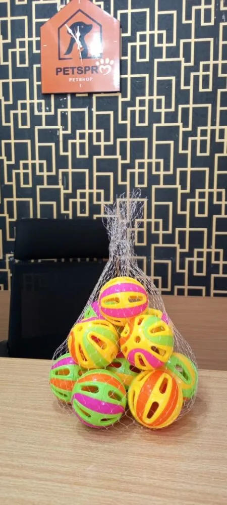 Multi Color Toy Balls for Pets - 12 pieces - ACCESSORIES