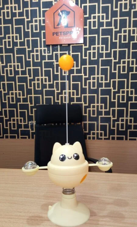 Tilting Cat Toy with Worms Galls & Teaser Stick - ACCESSORIES