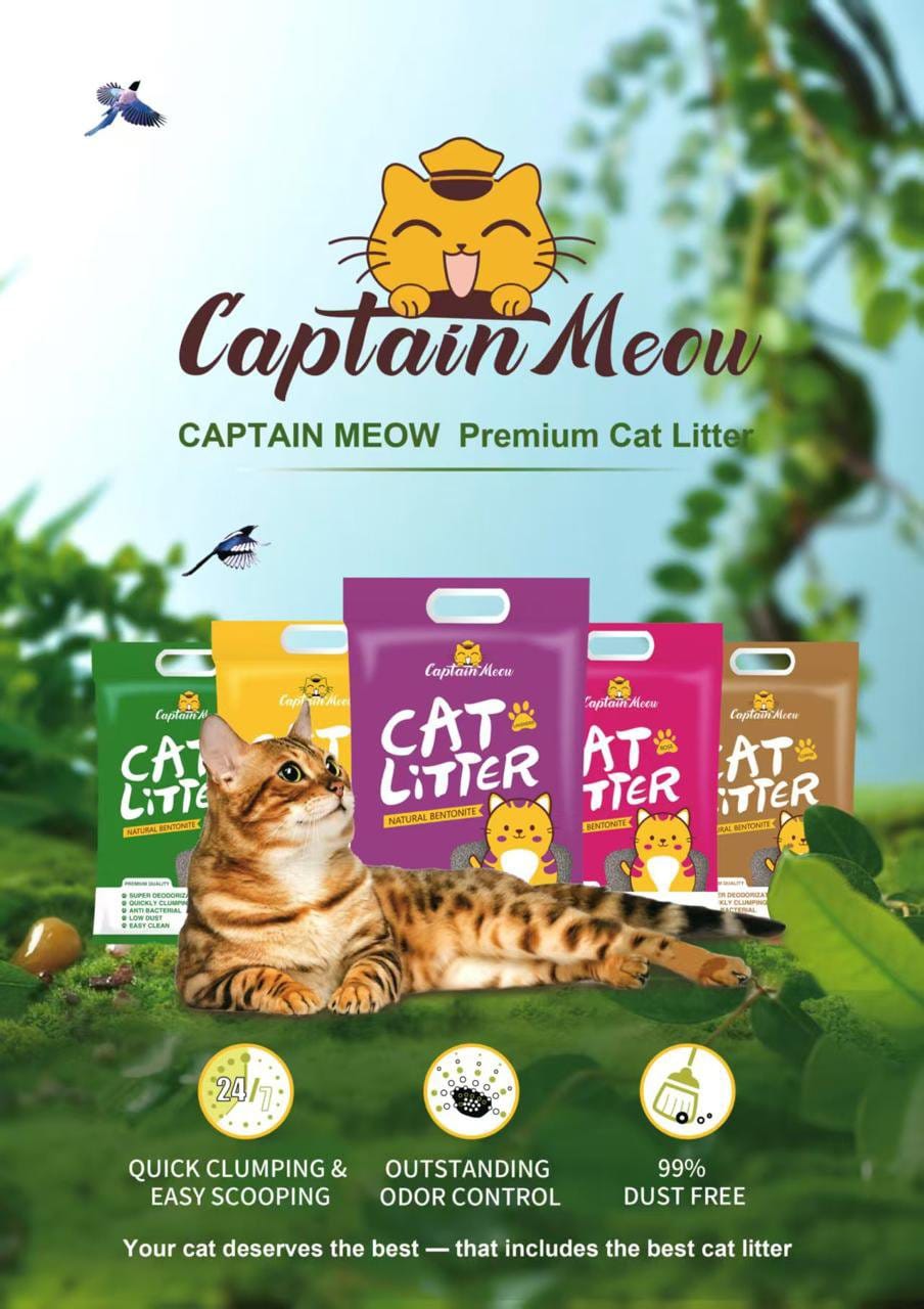 Captain Meow Bentonite Cat Litter (10L)