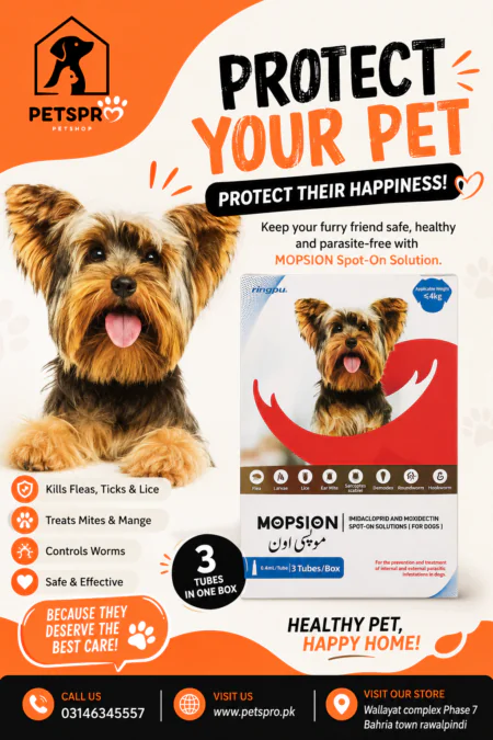 Mopsion Spot-on Solution for Dogs (< 4 Kg) 1 Tube - CATS