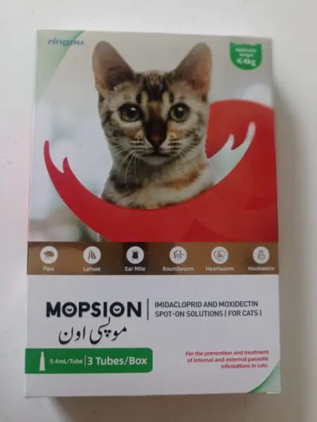 Mopsion Spot-on Solution for Cats (<4 Kg) 1 Tube - CATS