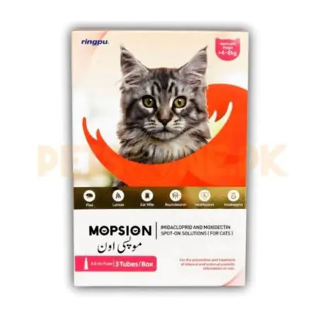 Mopsion Spot-on Solution for Cat (4-8 Kg) 1 Tube - CATS